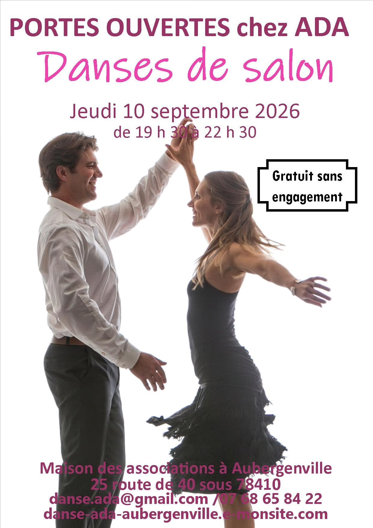 Affiche ADA — Portes ouvertes salon, 10 septembre 2026